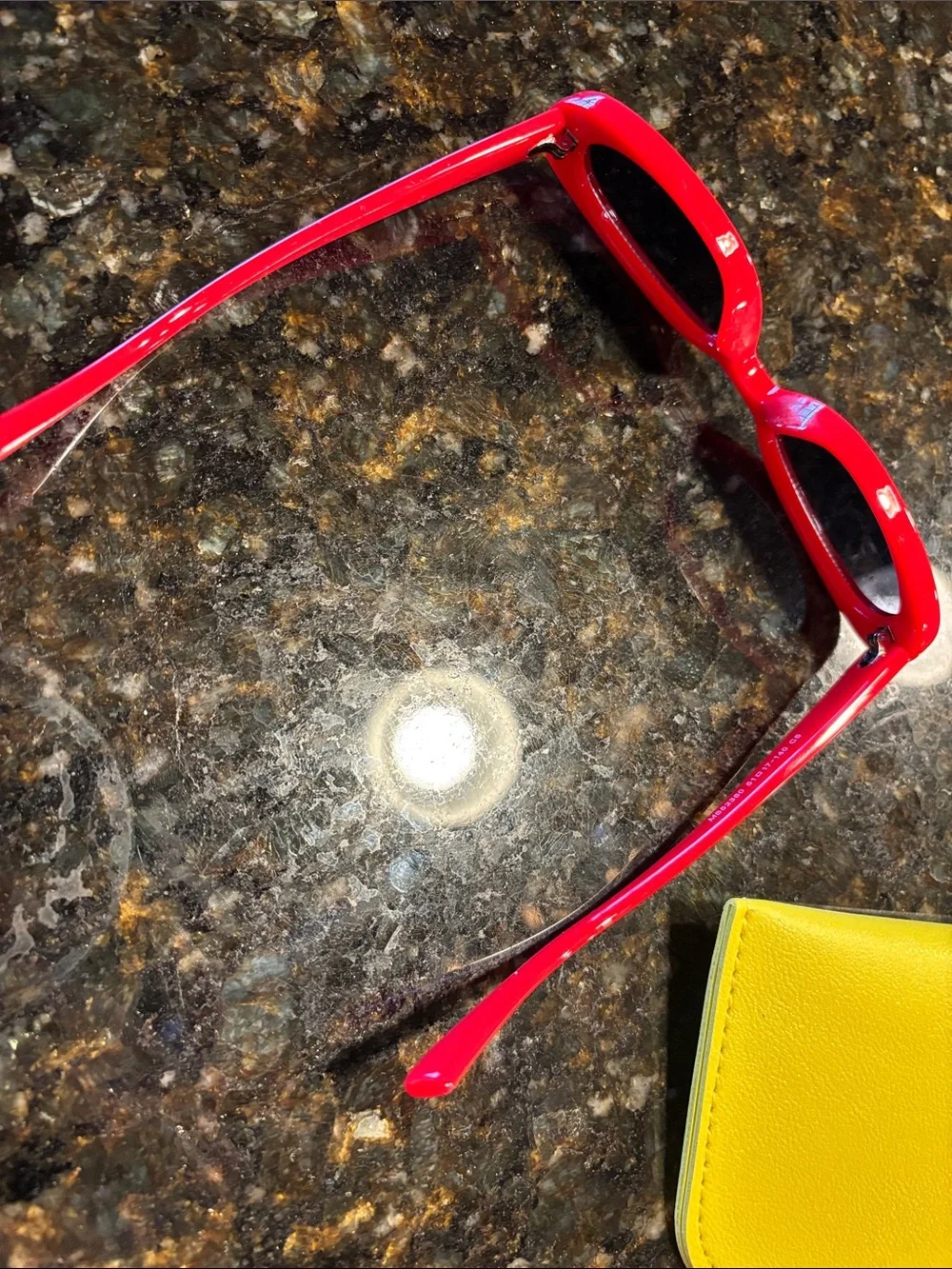 Red Oval Sunglasses